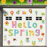 Landhoow Hello Spring letters magnets brighten doors with seasonal charm.