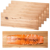 Landical cedar planks used for salmon fillet on a 15x5.5 inch surface for even cooking