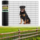 Lansybel welded wire fence in a long 100 ft roll for garden boundaries.