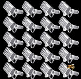 LAPXSNZD queen bee cage clip 20pcs for safe queen isolation during rearing.