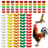 Larbeti 110pcs chicken leg rings set for easy flock tracking