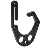 Larbeti tree climber hook with open structure enabling quick one-handed access.