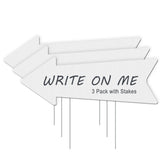 LARREEDE blank arrow sign 17x6 front view for clear outdoor direction.