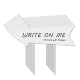 LARREEDE blank arrow sign on stake ready for quick outdoor directions