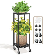 LASZOLA 2-tier plant stand with easy assembly for quick setup and organized greenery.