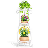 LASZOLA 3-tier plant stand assembly for quick setup.