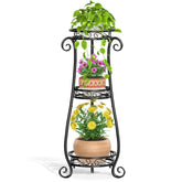 LASZOLA 3-tier plant stand assembly demonstrates quick setup with minimal tools.