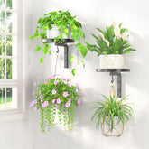 LASZOLA wall-mount plant shelf with ironclad strength supports heavy planters securely
