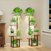 LATIBELL plant stand with grow light timer boosts indoor plant growth.