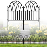 LATIHUUM 25-pack decorative fence panels outline garden boundaries with style for beds.