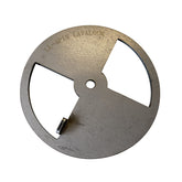 LavaLock smoker pinwheel damper 4 inch controls airflow for consistent smoke.