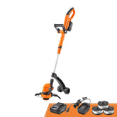 LawnMaster CLGT2410S trimmer with adjustable handle for precise edging.