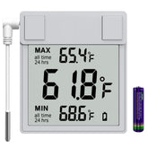 Laxmara digital window thermometer front display with clear temperature readings.