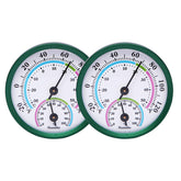 LayscoPro mini thermometer hygrometer front dial in green for home use