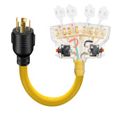 LAZMUMI L14-30P locking male connector for secure outdoor power hookups.