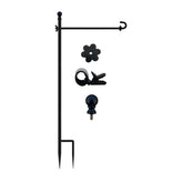 LCCBRO garden flag holder stand demonstrating 12x18 stability for yard displays.