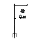 LCCBRO no-spin flag stand keeps 12x18 flags facing forward in wind.