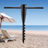 Lcokeiy umbrella sand anchor secures shade on sandy beaches for stable setup.