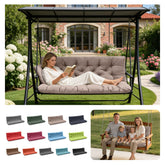 LCYY.TG porch swing cushions backrest provides comfortable support for a 3-seater bench.