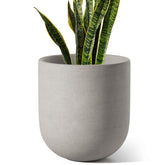 LE TAUCI 10 inch plant pot with drainage hole for healthy moisture balance