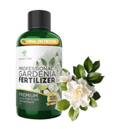 Leaves and Soul liquid Gardenia fertilizer bottle ready for steady indoor plant feeding.