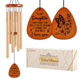 Leebbsin daughter wind chime with six sturdy tubes for outdoor calm.