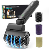Leebein electric grill brush with 3 heads for efficient cleaning of grill grates and fast grease removal.