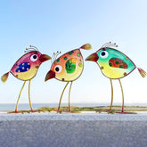 LEGIFO three-piece bird decor for indoor and outdoor display