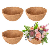 Legigo 16in round coco fiber liner in front view showing natural material and fit