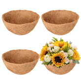 Legigo 20-inch round coco fiber liner for hanging baskets enhances airflow.