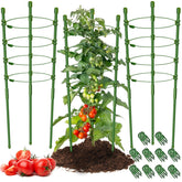 Legigo 3-pack tomato cages provide sturdy vertical support for healthy tomato growth.