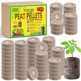 Legigo 40mm peat pellets compact before expansion for seed starting.