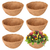 Legigo 6-pack 8-inch coconut coir liner for hanging baskets, moisture retention.