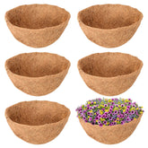 Legigo 6-pack 16-inch hanging basket liners for easy setup and vibrant plants.