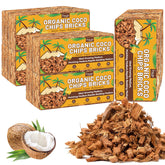 Legigo Coco Chips brick before soak, compact fibers ready to expand for potting media.