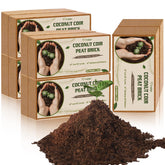 Legigo coco coir brick expands when hydrated for fast seed starting.
