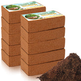 Legigo coco coir brick pack expands with water for quick soil base.