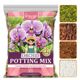 Legigo orchid potting mix bag front shows 4-in-1 formula for thriving orchid roots