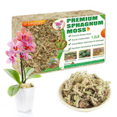 Legigo sphagnum moss 20qt package showing natural moisture retention for thriving plants