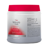Leisure Time bromine tablets pack demonstrates easy dosing for clean spa water.