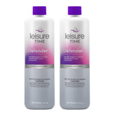 Leisure Time Defender Liquid bottle pour shows easy application for spa water care