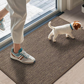 LEKEEPGO door mat 17x29 top view shows soft absorbent surface for entryways.
