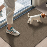LEKEEPGO Ultra Thin Door Mat front view shows low-profile fit under doors