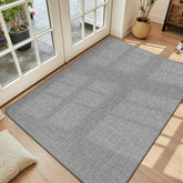 LEKEEPGO Ultra Thin Door Mat rolled-flat under-door fit traps dirt