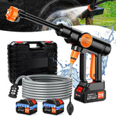 Lemolifys cordless pressure washer front view for portable outdoor cleaning