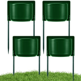 LemonRoad sprinkler head guard with stable stake stays securely anchored.