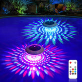 LENONE floating pool light with remote creates vivid night ambiance on water