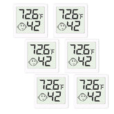 LEOALF mini humidity meter 6-pack front view for compact room monitoring