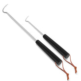 Leonyo 12-inch pigtail flipper for easy burger flipping and turning.