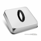Leonyo 8-2 inch square cheese melting dome covering patties for even melt